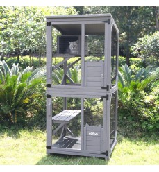 Drevená veľká voliéra,...