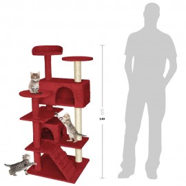 Škrabadlo pro kočky 140 cm, barva béžová.